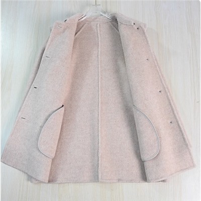 Однобортное свободное шерстяное пальто КО*С