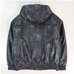 Мужская кожаная куртка с капюшоном   Jac*k & Jone*s