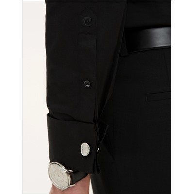 Siyah Slim Fit Smokin Gömlek