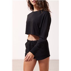 Шорты с высокой талией Stela, черные