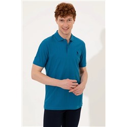 Erkek Petrol Polo Yaka Tişört