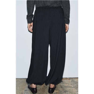 ZW COLLECTION PINSTRIPE BALLOON TROUSERS