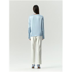 Блузка из вискозы с воротником-бантом, B3190/pegas