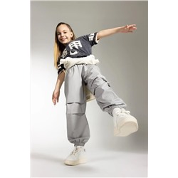 Defacto Kız Çocuk Paraşüt Jogger Paça Pamuklu Pantolon A7041A823SM