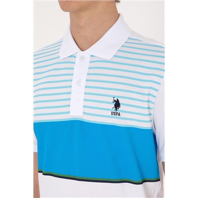 Erkek Regular Fit Polo Yaka Turkuaz Tişört