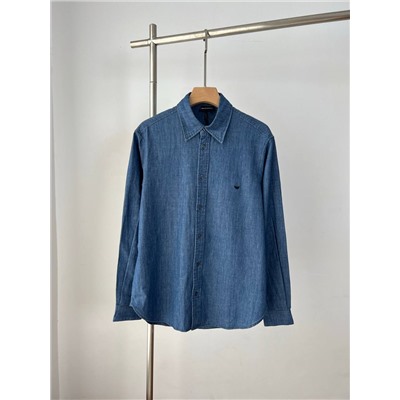 Мужская джинсовая рубашка  ЭМПОРИО АРМАН*И