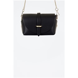 Bandolera de piel Aurora Negro
