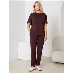 Футболка свободная из футера двухнитки с эластаном