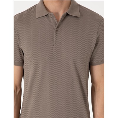 Koyu Vizon Slim Fit Polo Yaka Tişört