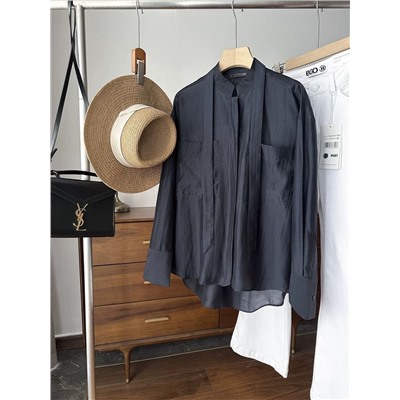 Лёгкая воздушная женская блузка из смесового тенселя  ЗАР*А