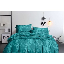 Комплект постельного белья Зеленый мрамор полисатин