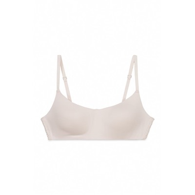 Sujetador top relleno modal y encaje rosa