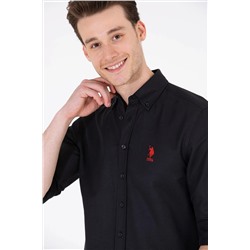 Erkek Siyah Uzun Kollu Basic Gömlek