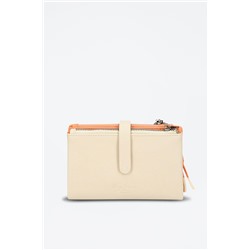 Monedero Bea Beige y naranja