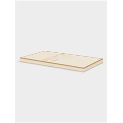 Блюдо, 35х15 см, фарфор N, белое, прямоугольное, с золотистым орнаментом, Golden