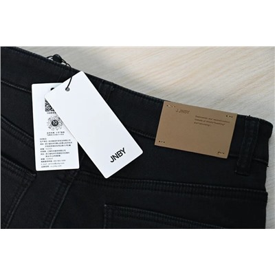 Повседневные брюки из денима plus из утолщенного стираного бархата с высокой талией