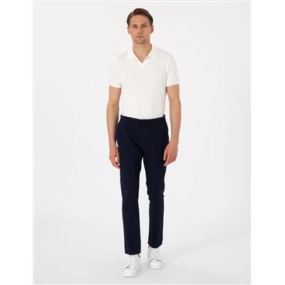 Ekru Slim Fit %100 Pamuk Polo Yaka Triko Tişört