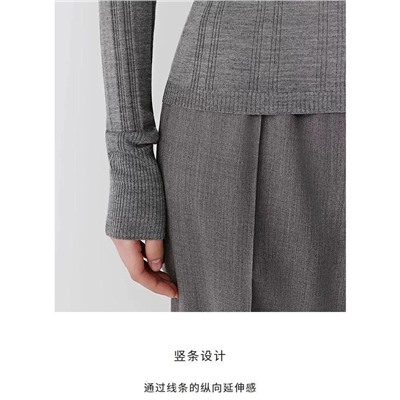 Женская водолазка из смесовой шерсти и тенселя АЙСИК*Л