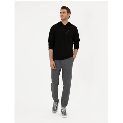 Siyah Regular Fit Sweatshirt