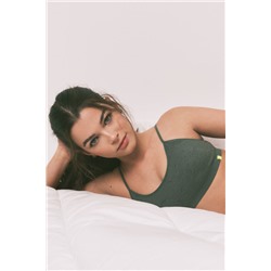 Sujetador top Seamless kaki floral