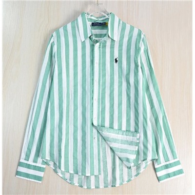 Женская рубашка в широкую полоску из хлопка РАЛЬ*Ф Л