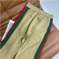 Спортивные брюки с красно-зеленой тесьмой Gucc*i коллекция 2023 года осень /зима со всеми бирками