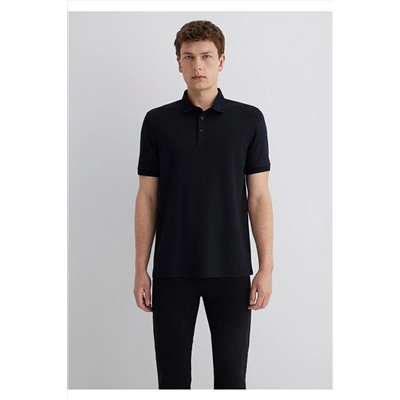 Mavi Siyah Polo Tişört Slim Fit / Dar Kesim 0613006-900