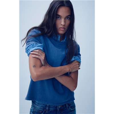 FADED RIPPED T-SHIRT