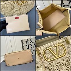 Сумка тоут из мешковины Valentin*o 🩷  Топ на лето