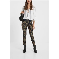 Pantalón skinny floral