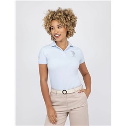 USPA METALLIC PRINT POLO SHIRT