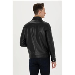 Erkek Siyah Deri Ceket