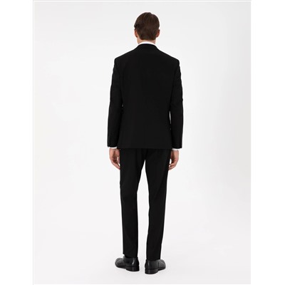 Siyah Slim Fit Takım Elbise