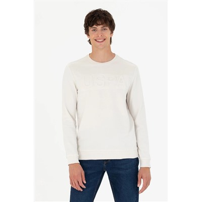 Erkek Taş Bisiklet Yaka Basic Sweatshirt