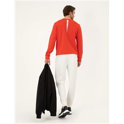 Beyaz Slim Fit Eşofman Altı