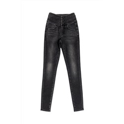 Vaquero skinny fit 7/8 Negro