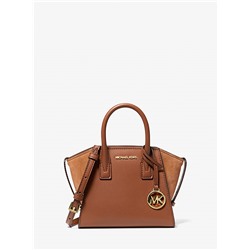 Michael Kors Outlet Avril Extra-Small Leather and Suede Satchel