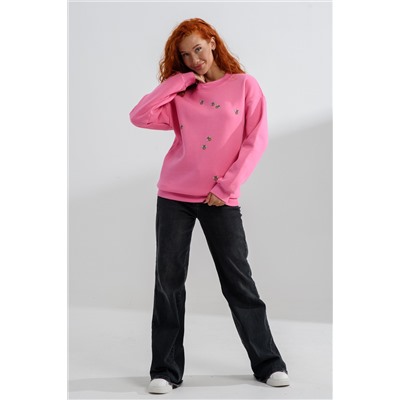 8569 женский свитшот оверсайз