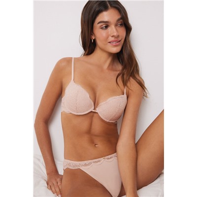 BEAUTIFUL Sujetador encaje rosa