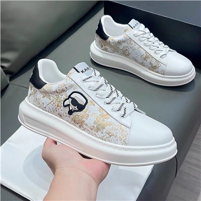 Кеды  karl  натур кожа люкс распродажа