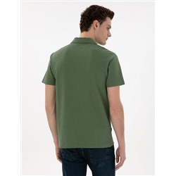 Haki Slim Fit Polo Yaka Tişört