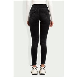 Vaquero skinny fit 7/8 Negro