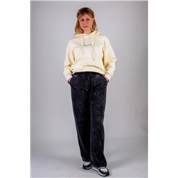 Унисекс-худи из премиальной ткани Black без начеса