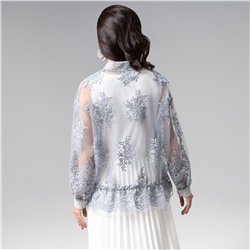 Бомбер с вышивкой, Роскошное решение