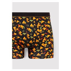 Mavi Baskılı Siyah Boxer 0911823-900