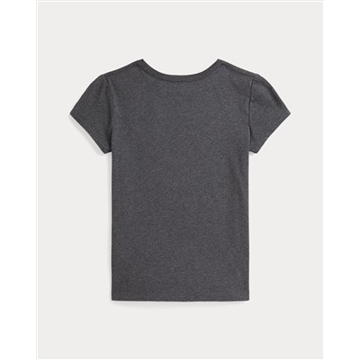 Cotton Jersey Letterman Tee Save your Wishlist Girls 7-16