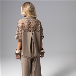 Рубашка комбинированная с кружевом, Стильное дежавю