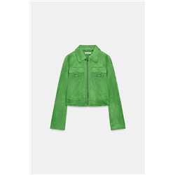 CHAQUETA CROP EFECTO ANTE