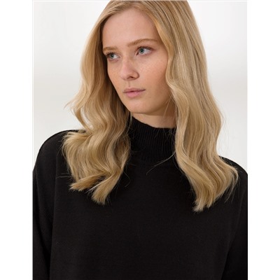Siyah Comfort Fit Basic Kazak
