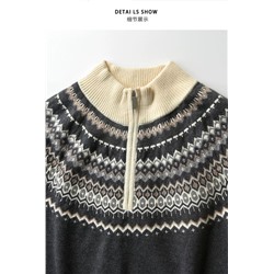 Женский пуловер с короткой молнией  Icicl*e